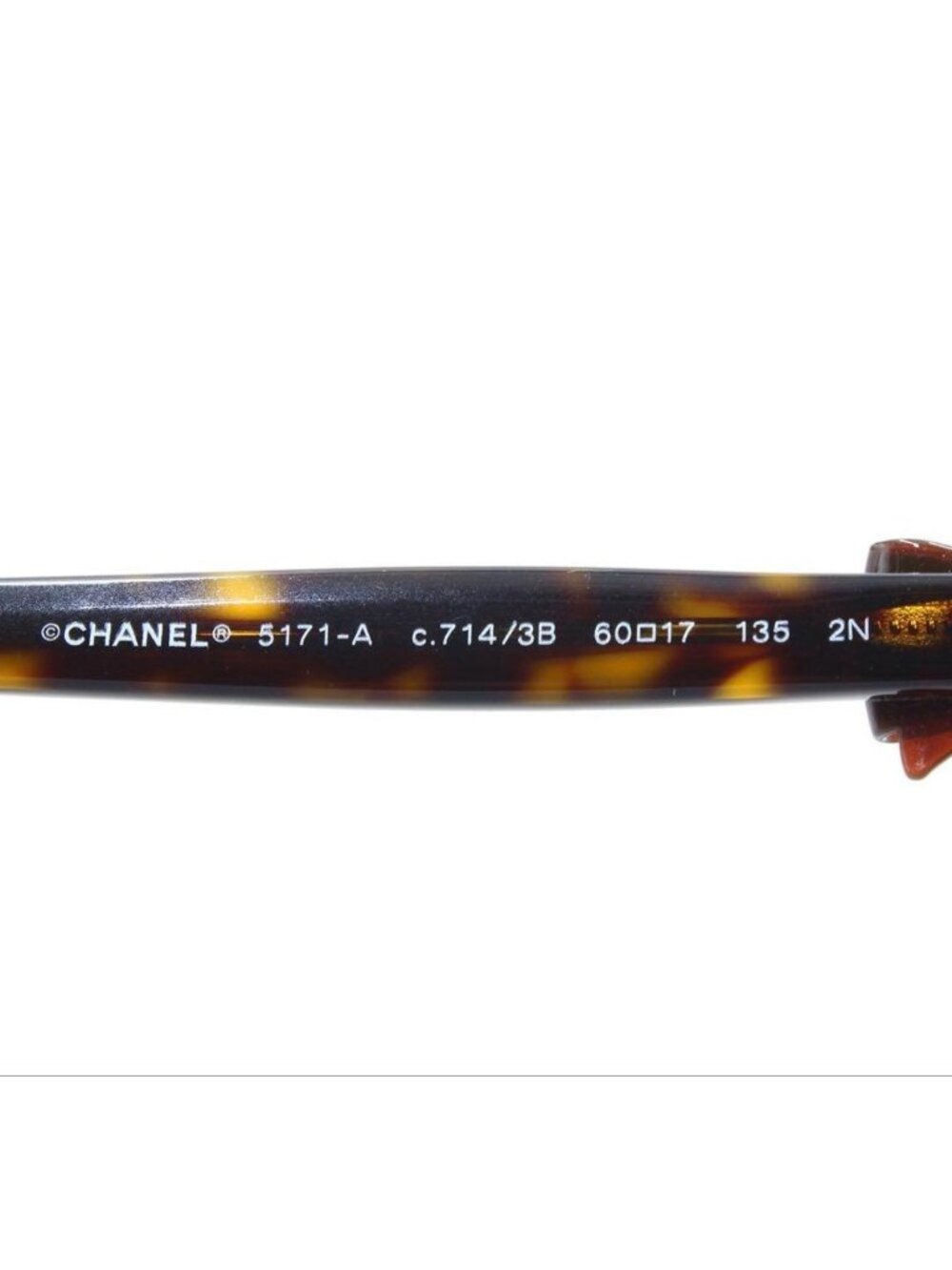 Chanel Side Ribbon Tortoiseshell Sunglasses Eyewear - Picture 7 of 9